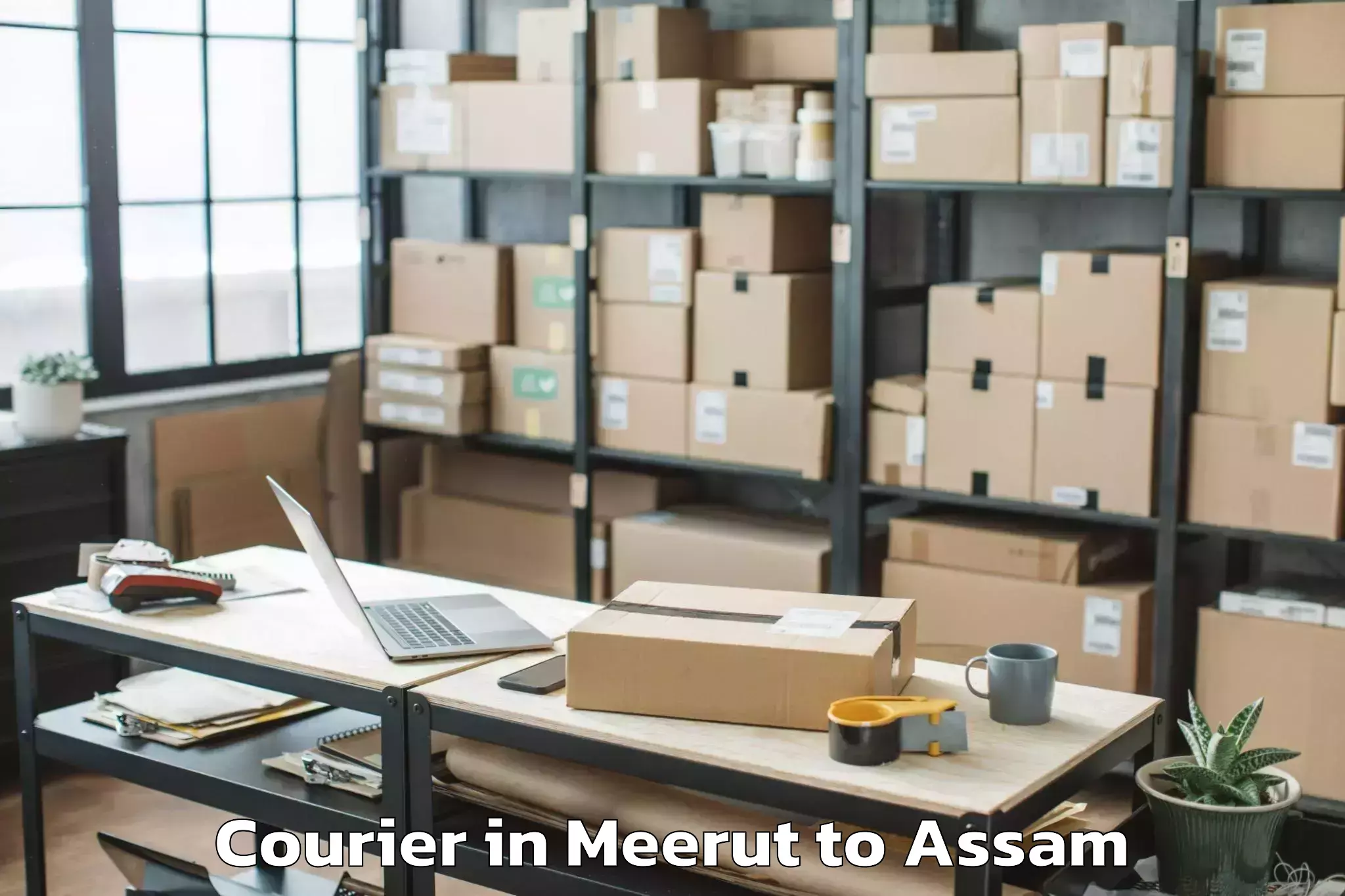 Reliable Meerut to Samaguri Courier